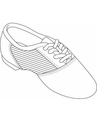Chaussure bi-semelle cuir à lacets Capezio 458