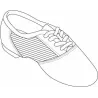Chaussure bi-semelle cuir à lacets Capezio 458