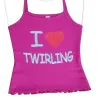 Top avec inscription "I love Twirling" Taille 6 ans
