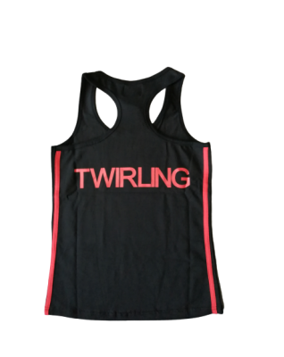 Top dos nageur Twirling