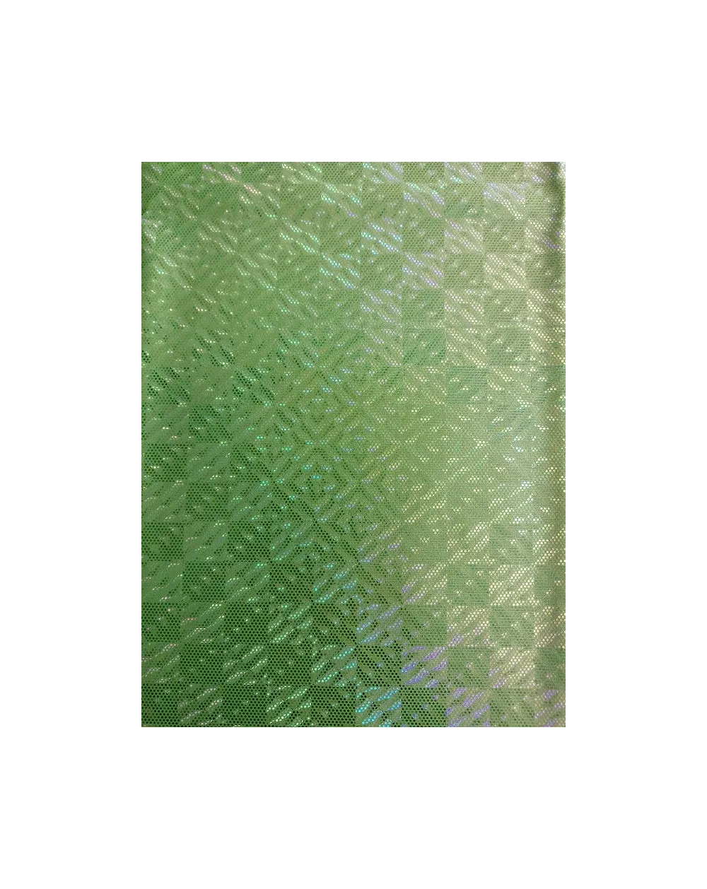 Tissu Lycra pailleté multipoints vert